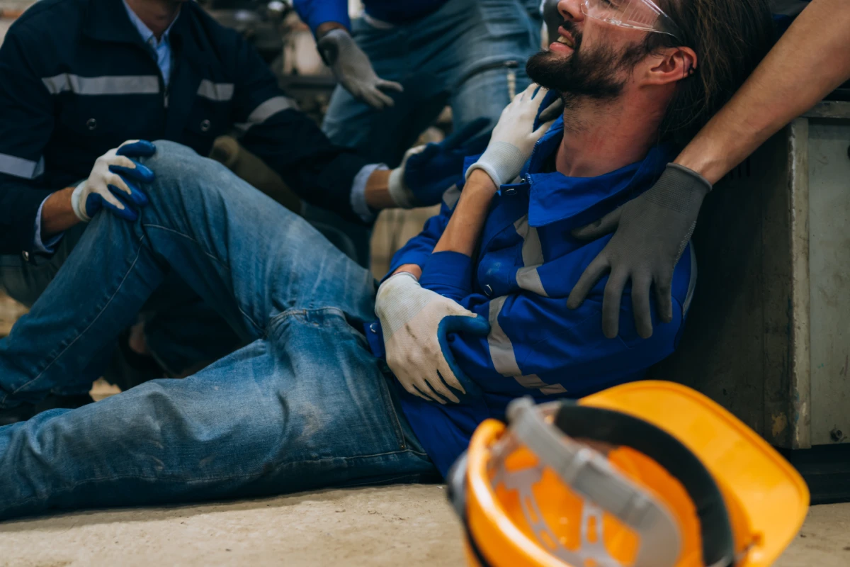 work construction accident with injury